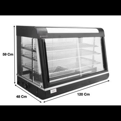 Vitrine chauffante L 1200 mm